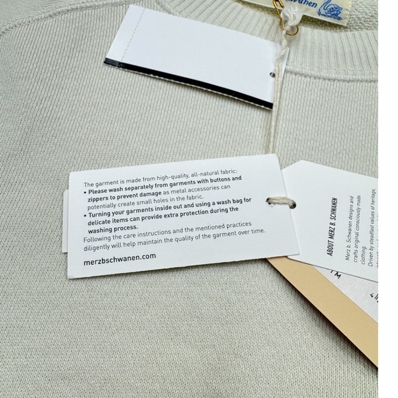 Merz B. Schwanen Good Basics Relaxed Fit Sweatshirt Cashew - Picture 5 of 12